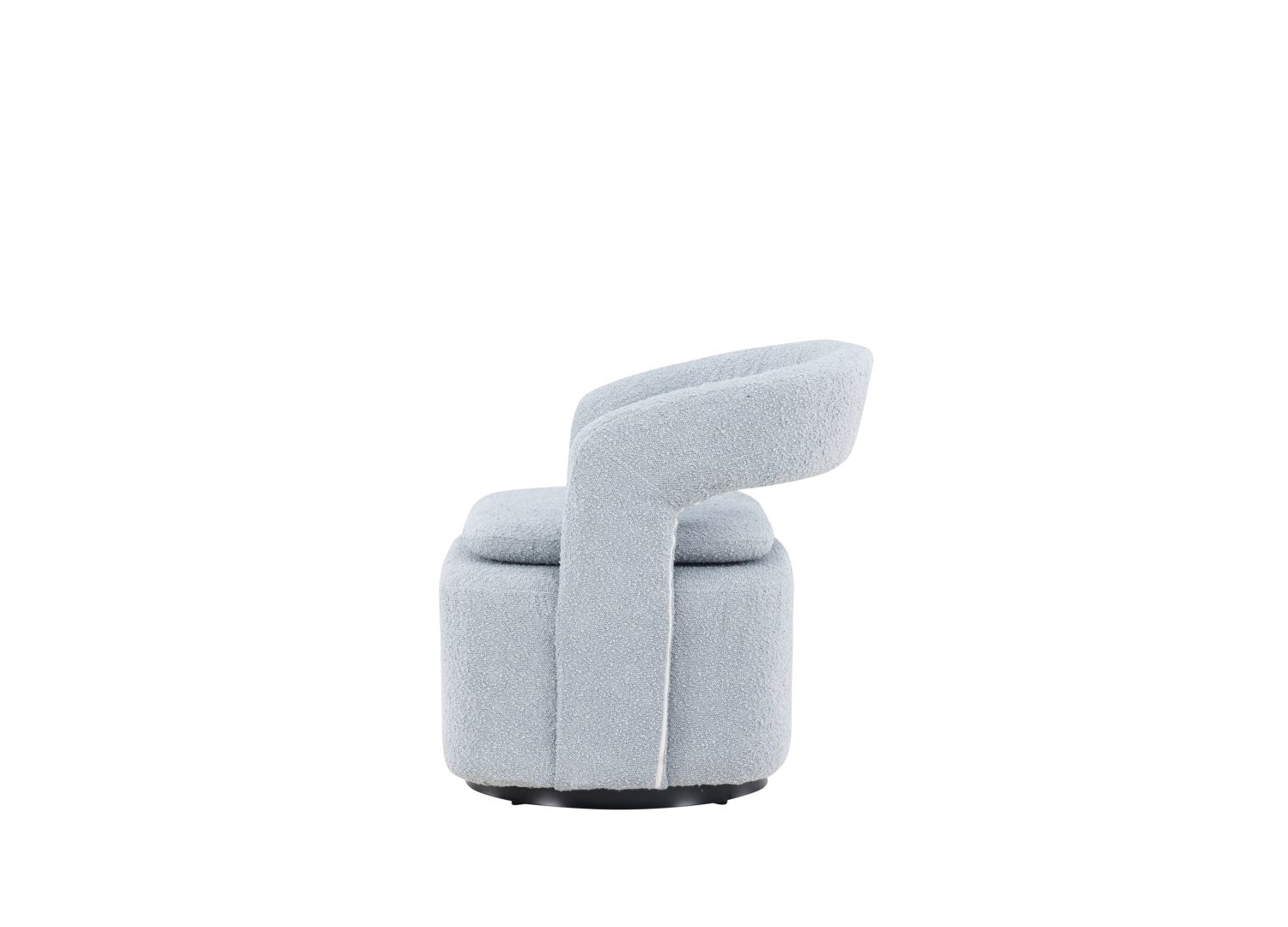 Détail du fauteuil Laurel bleu clair