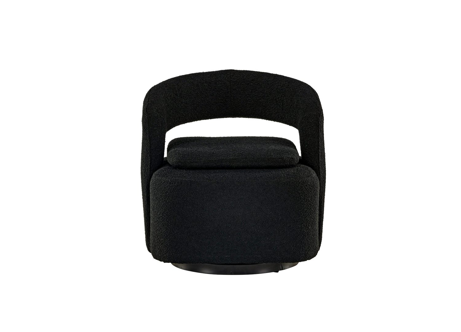 Détail du fauteuil Laurel noir
