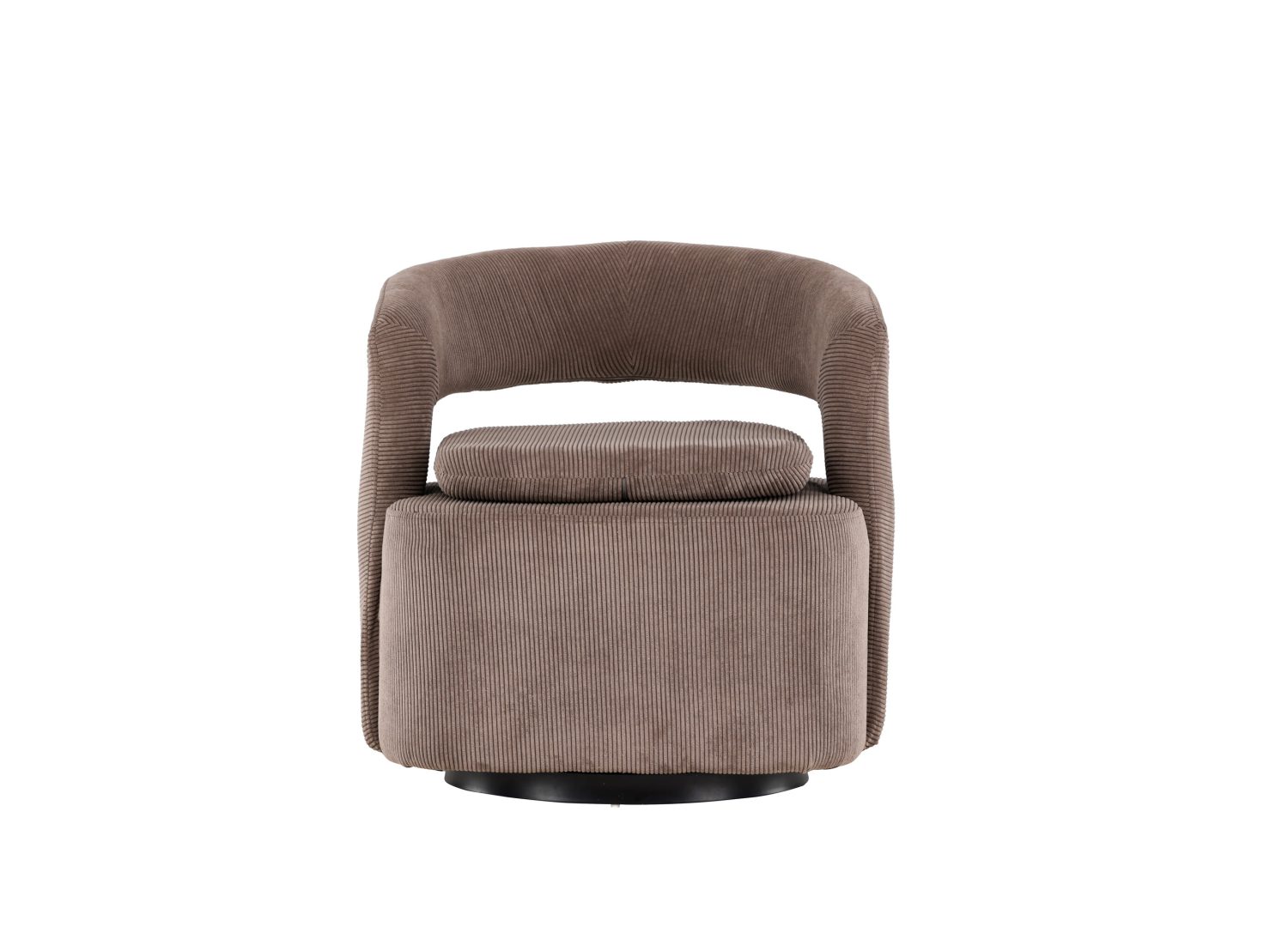Détail du fauteuil Laurel marron
