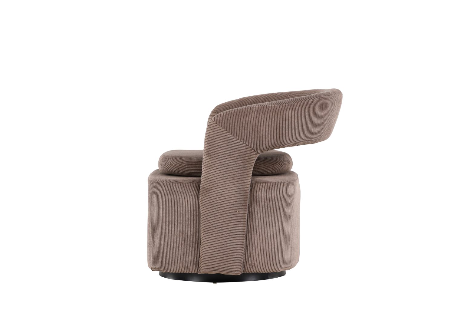 Détail du fauteuil Laurel marron