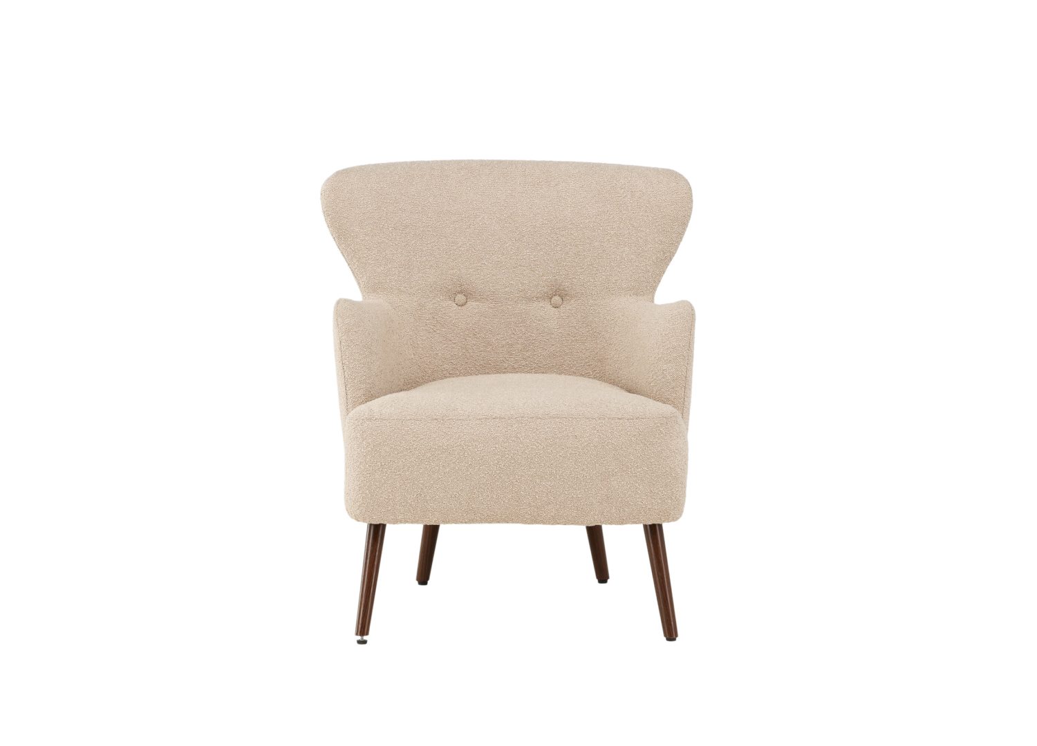 Détail du fauteuil Lincoln beige