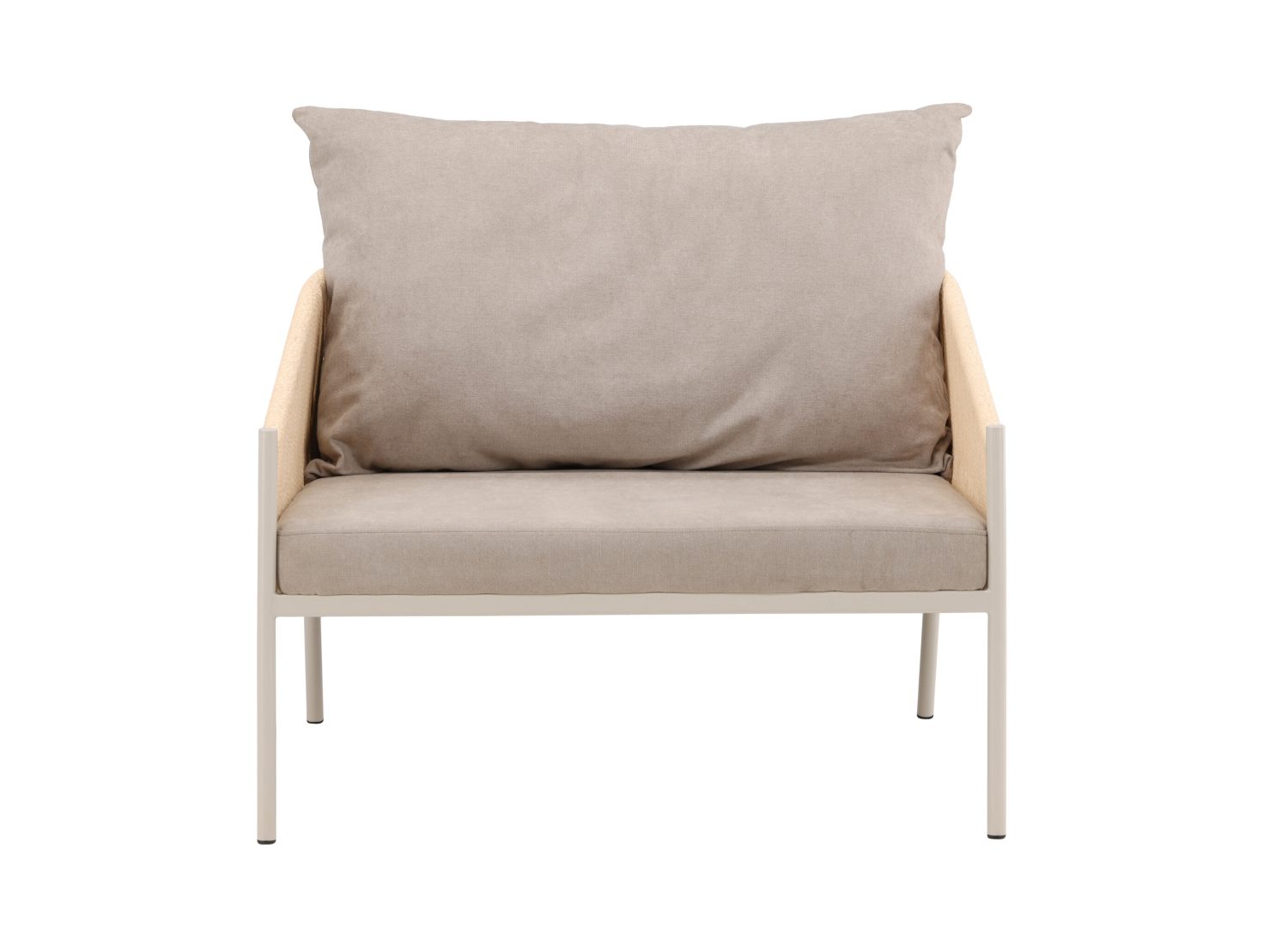 Détail du fauteuil Louie beige