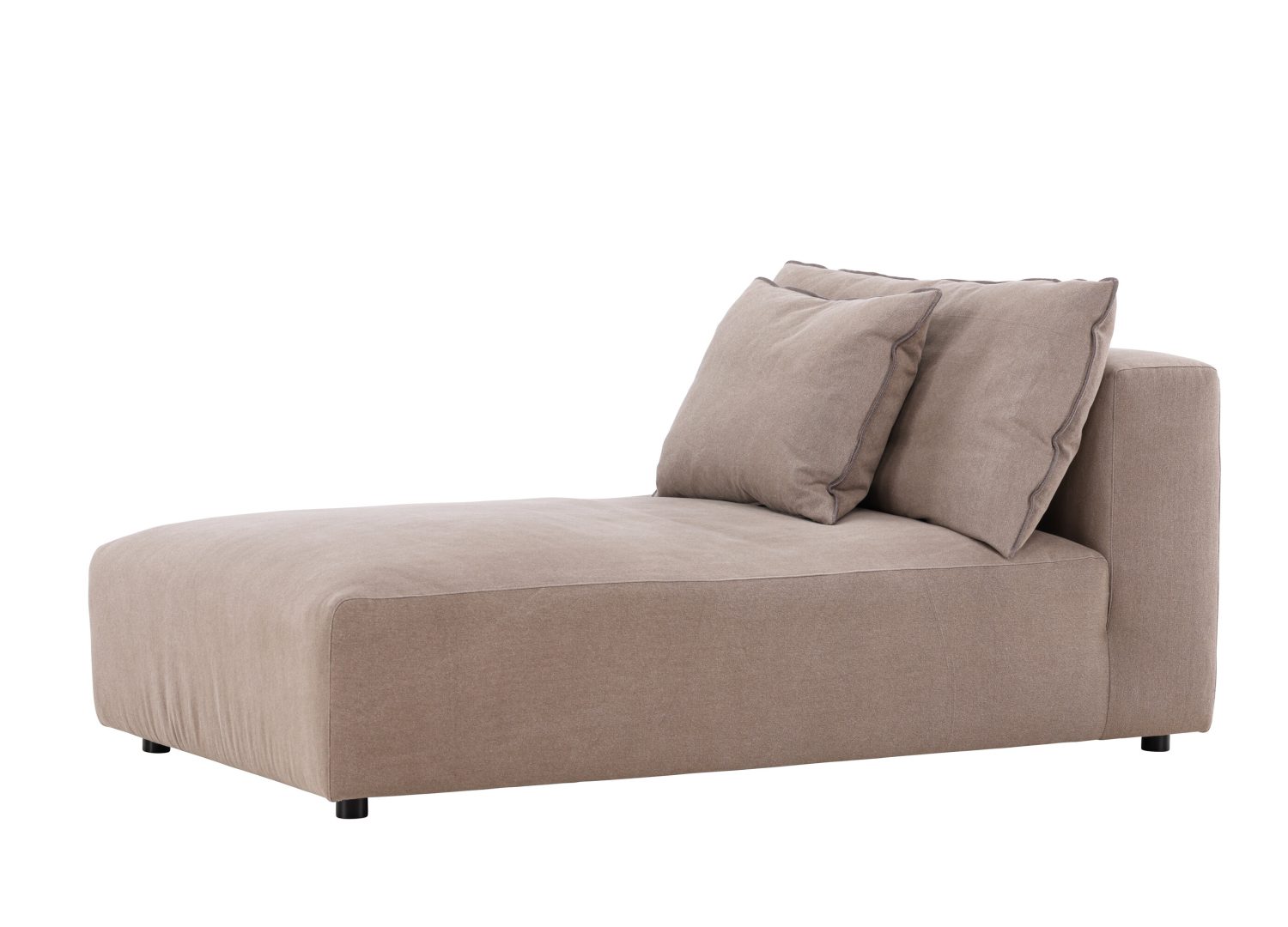 Vue produit du fauteuil Malö en tissu effet lin marron