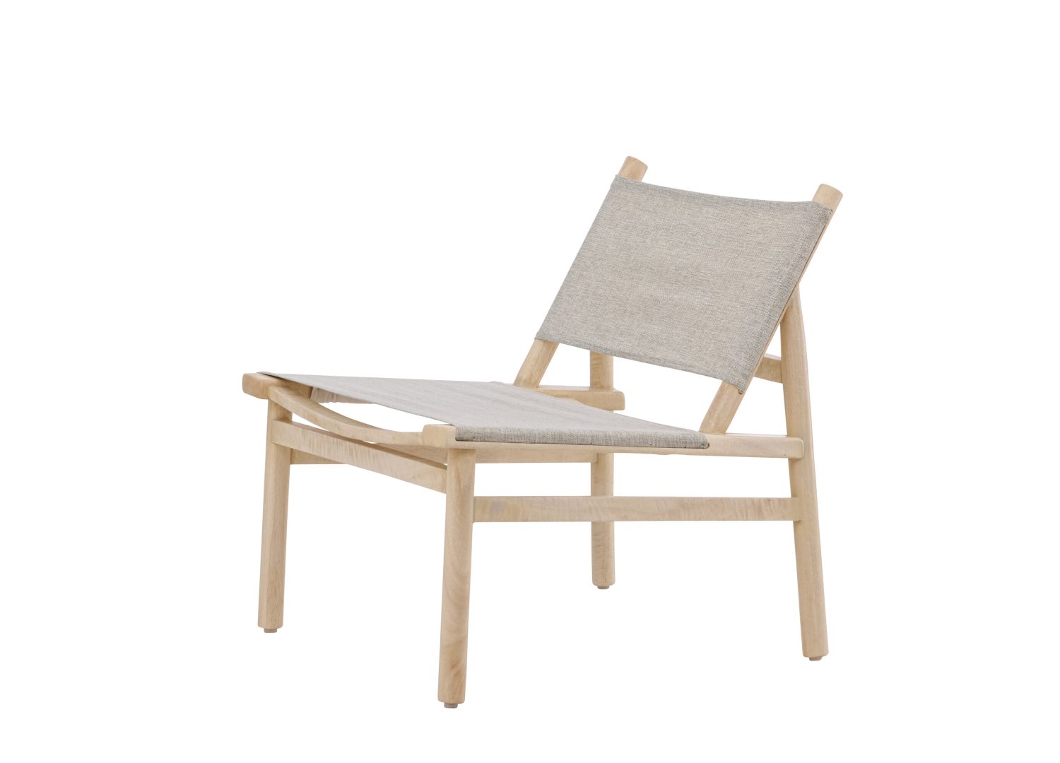 Vue produit du fauteuil Millo en tissu gris