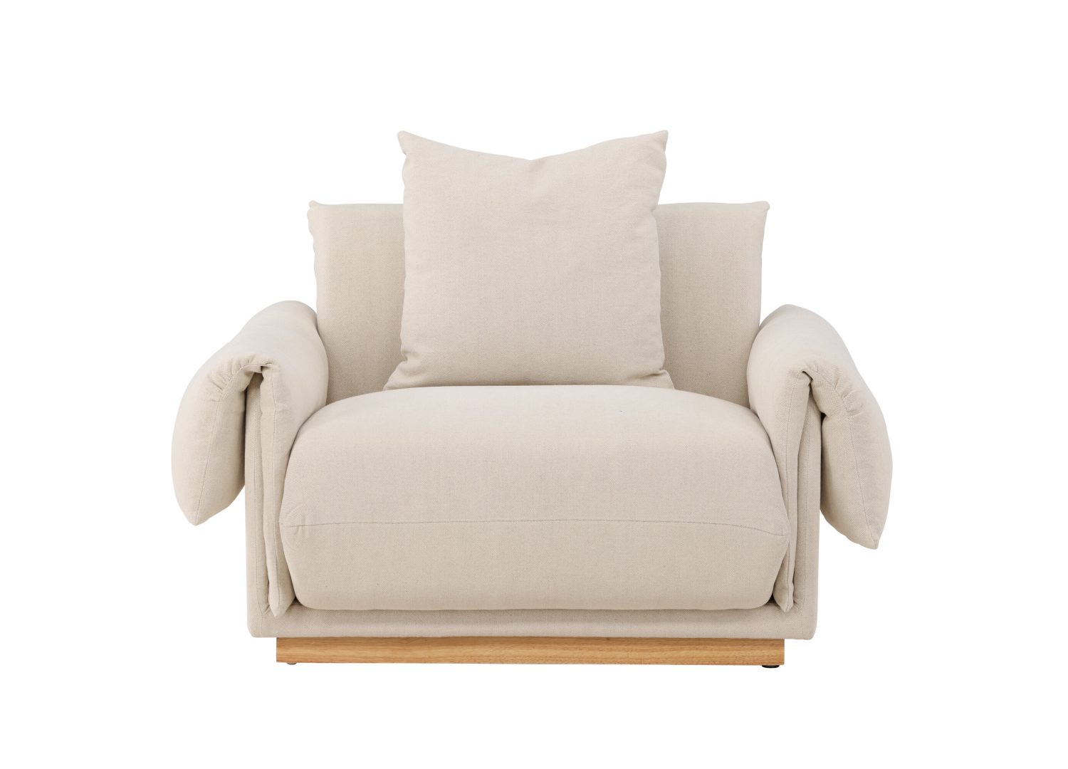 Détail du fauteuil Mollösund beige