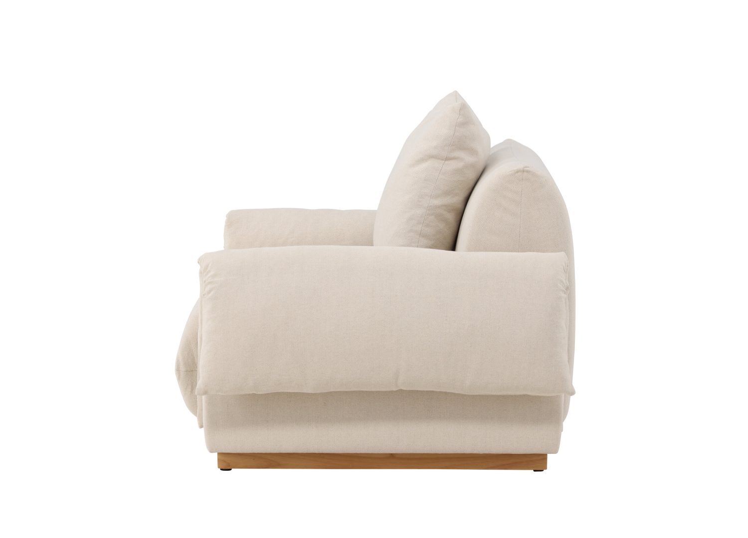 Détail du fauteuil Mollösund beige