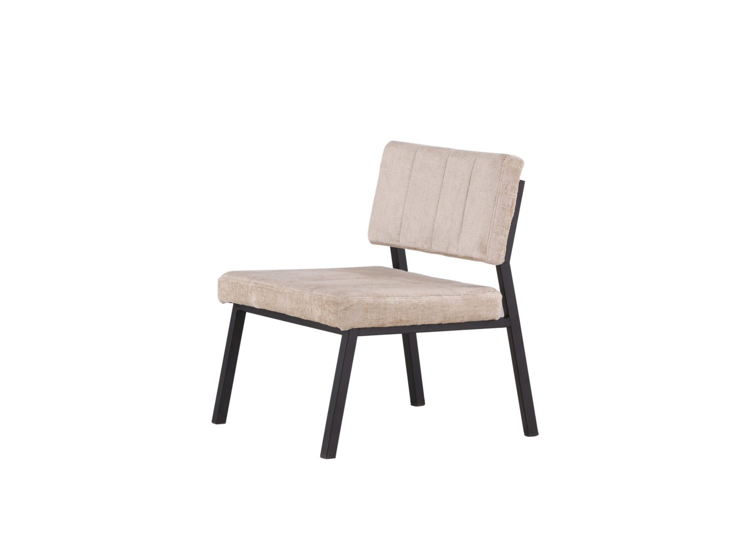 Vue produit du fauteuil Monett en velours beige