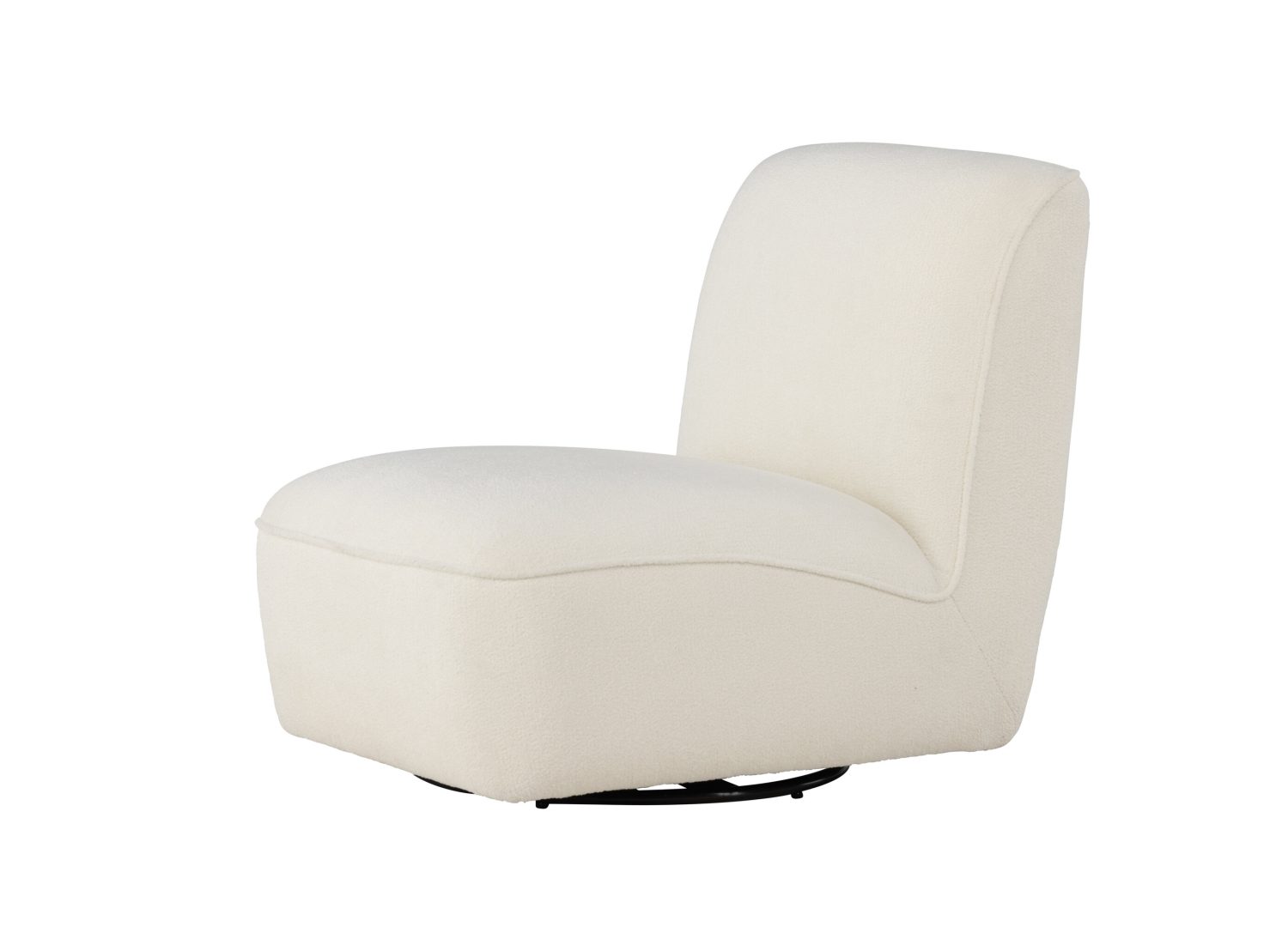 Vue produit du fauteuil My en tissu blanc