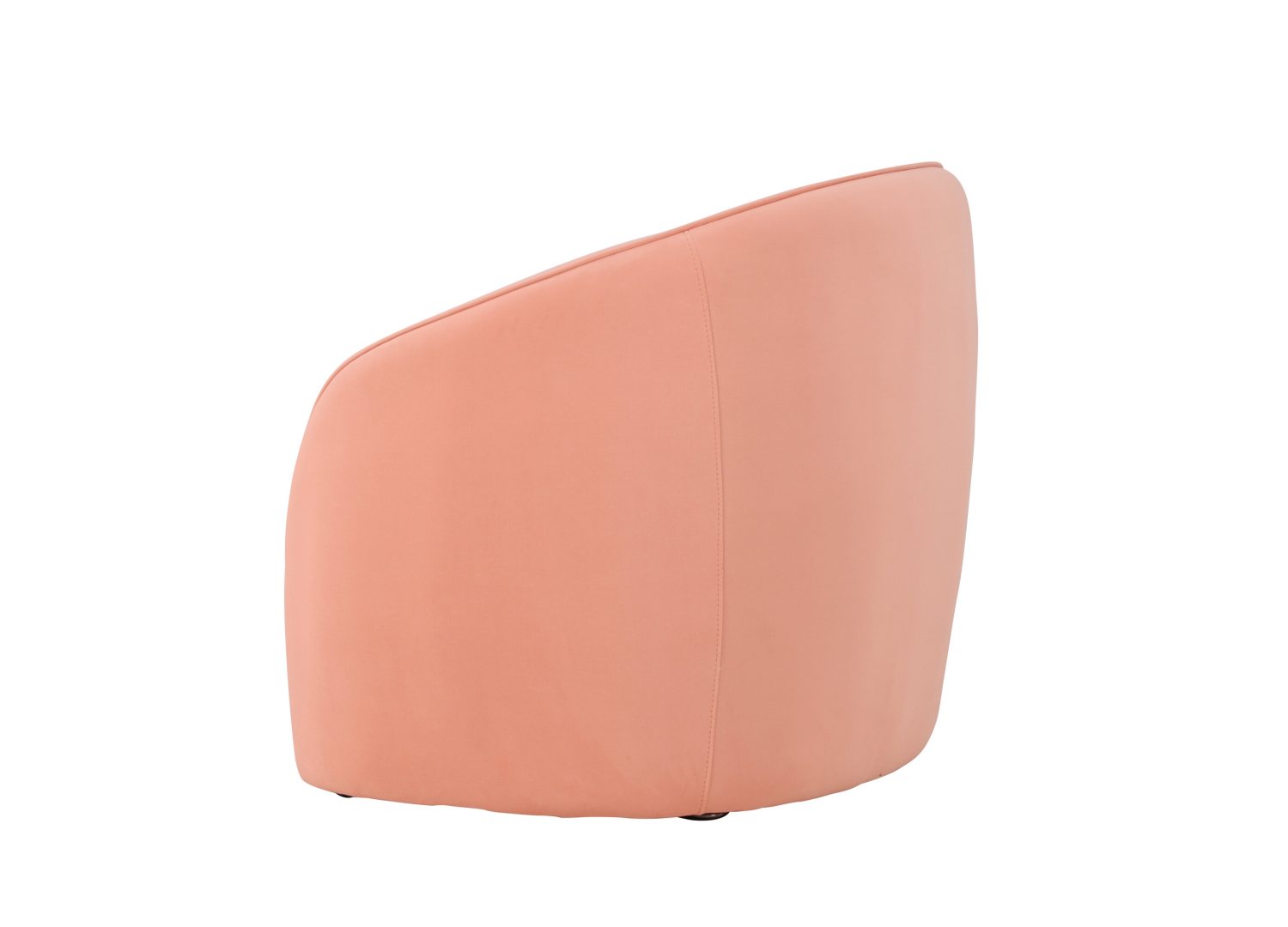 Fauteuil Neo en tissu pêche vu sous un autre angle