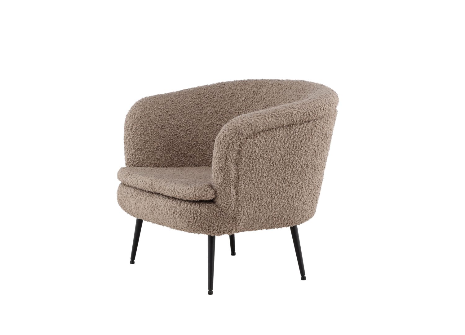 Vue produit du fauteuil Nordkoster en tissu beige