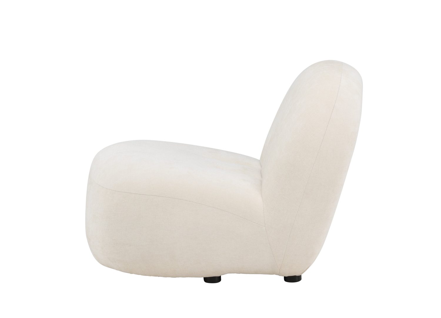 Détail du fauteuil Omaha blanc