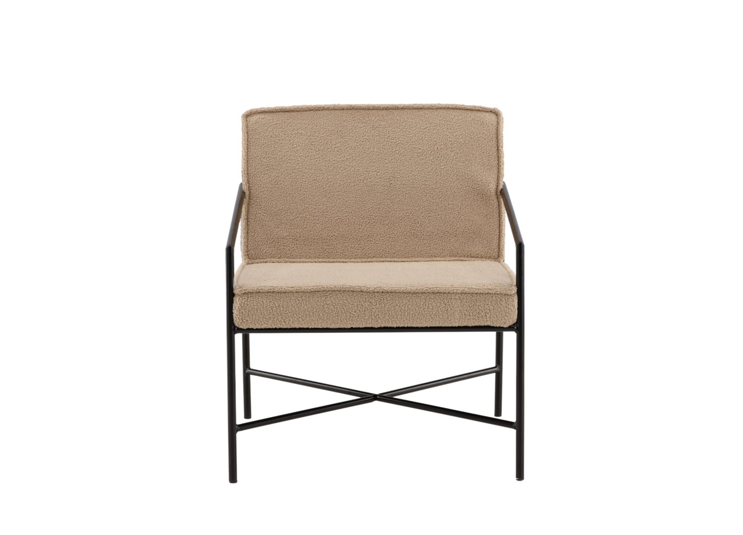 Détail du fauteuil Rakel beige