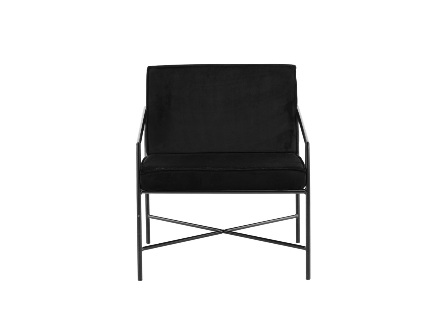 Détail du fauteuil Rakel noir