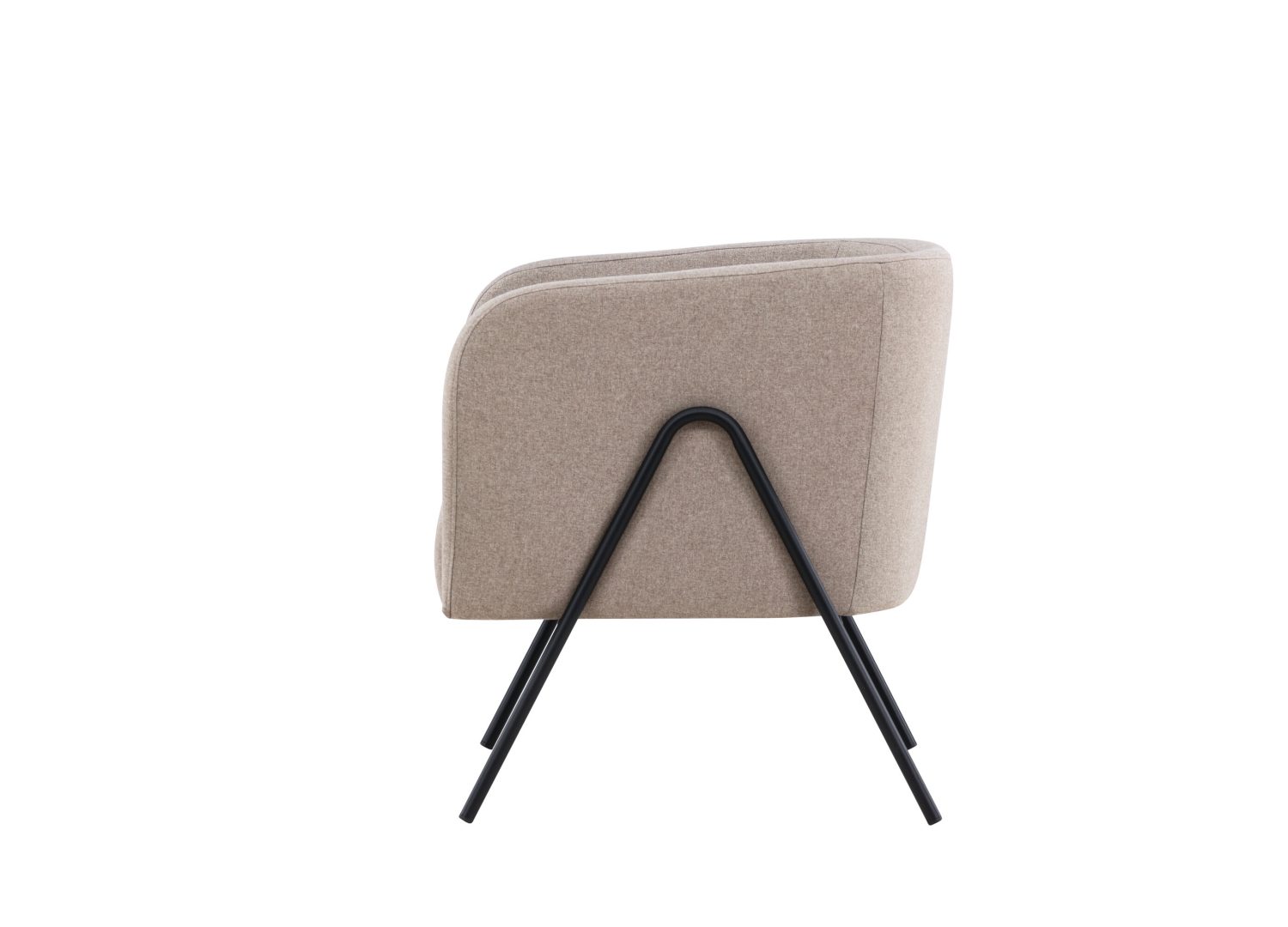 Détail du fauteuil Rika beige