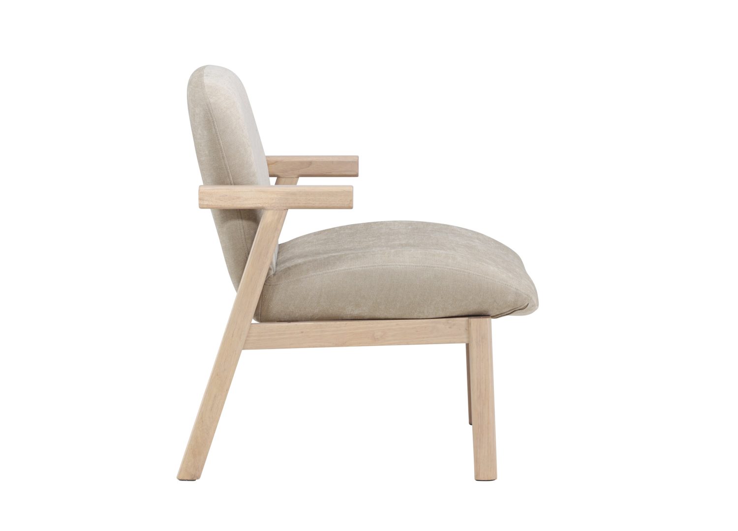 Détail du fauteuil Rile beige