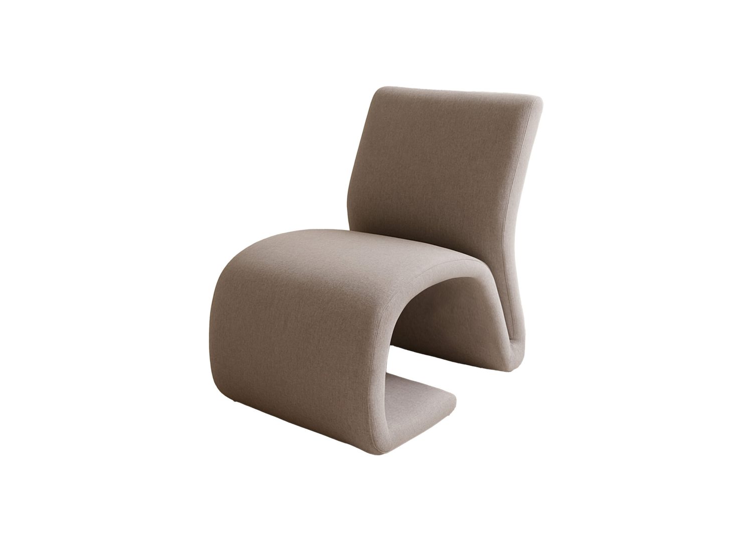Détail du fauteuil Rulls marron