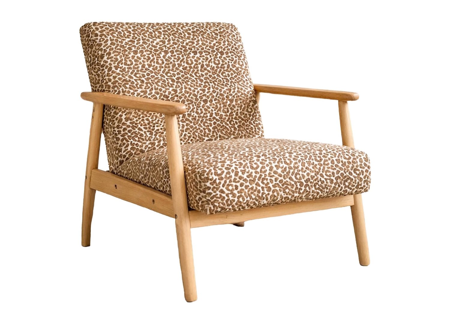 Détail du fauteuil Runbert marron
