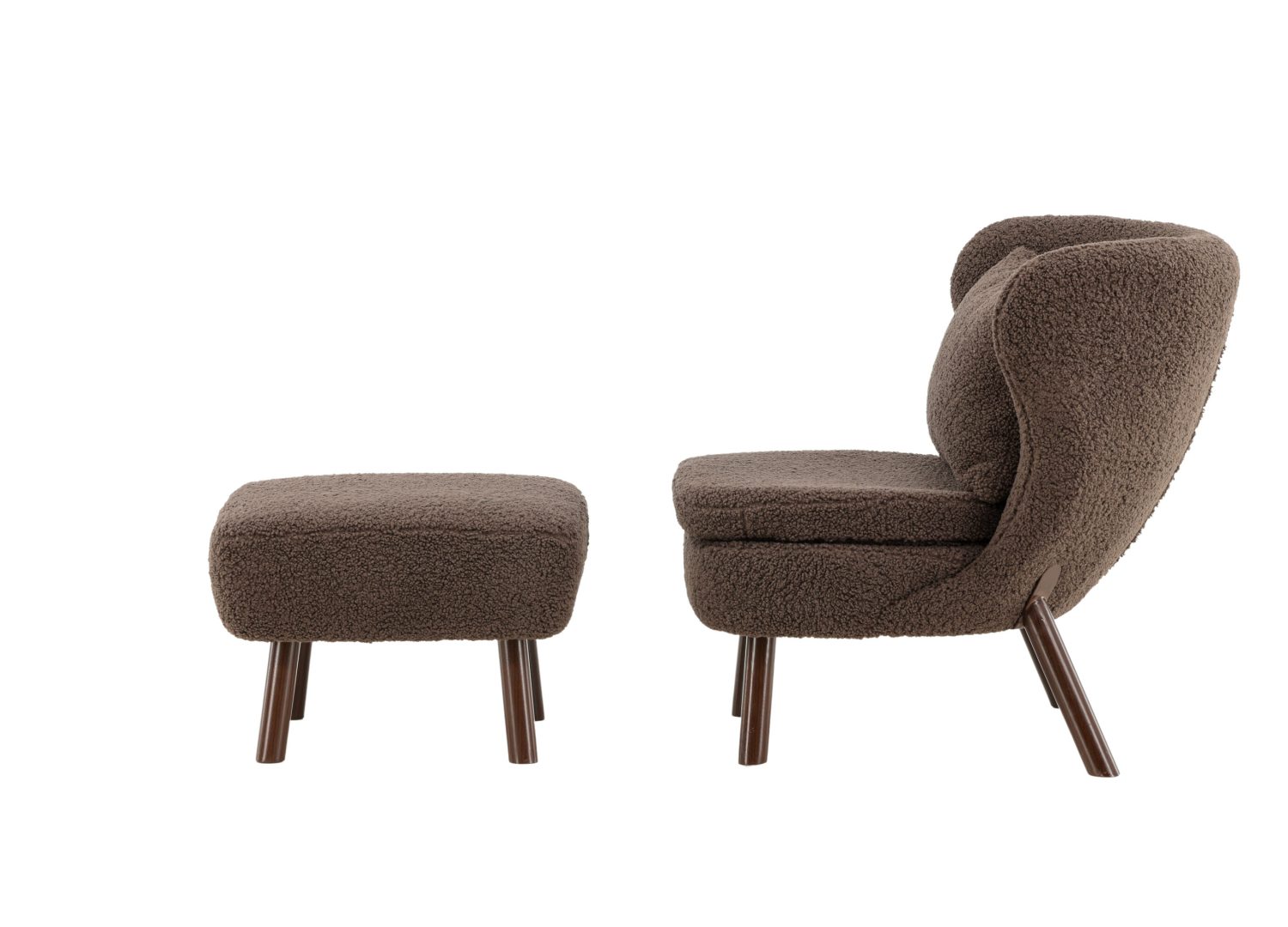 Détail du fauteuil Ryxö marron