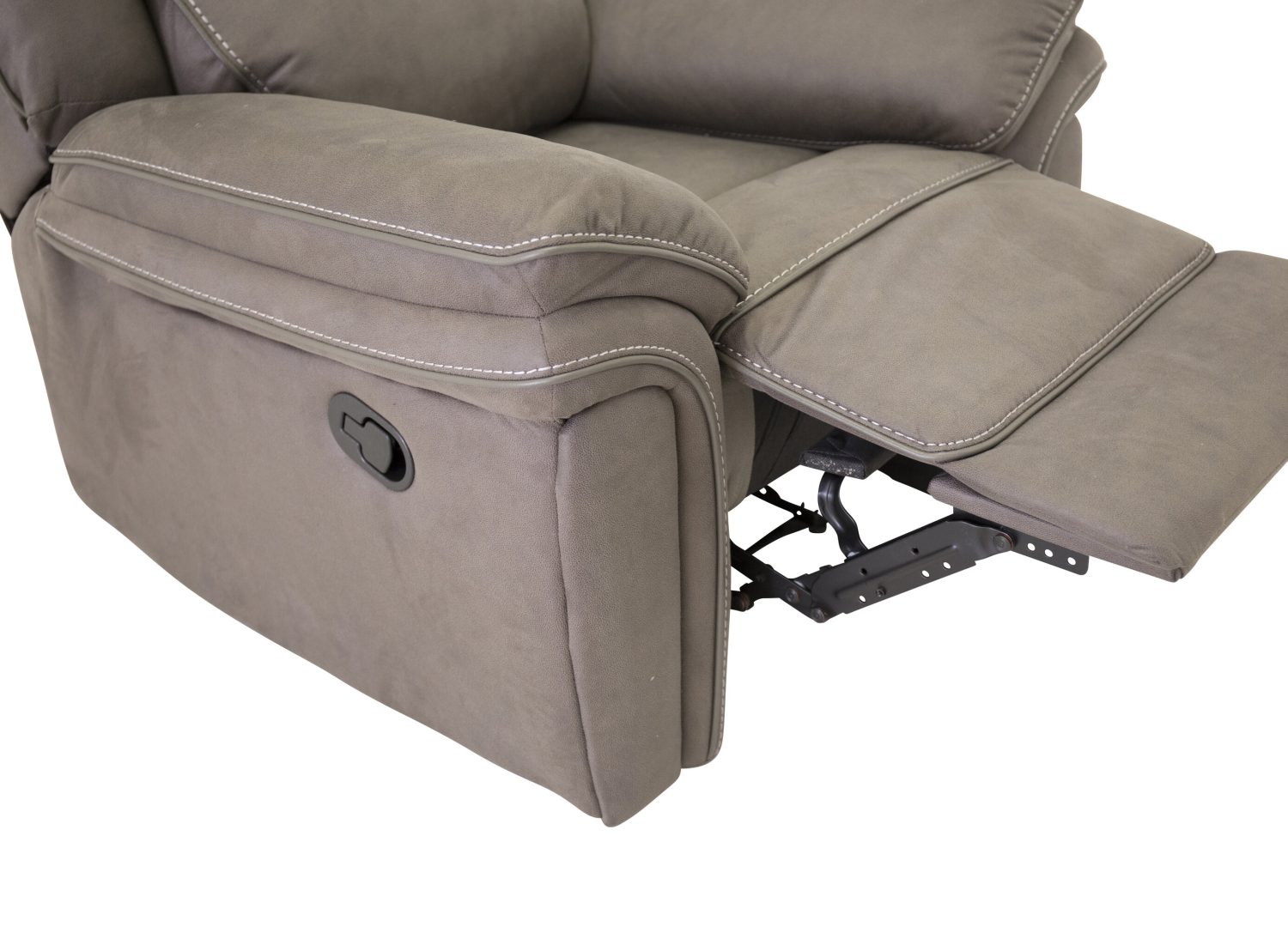 Détail du fauteuil Saranda gris
