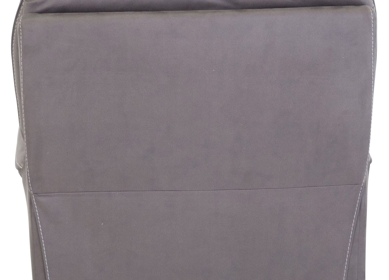 Vue produit du fauteuil Saranda en microfibre gris
