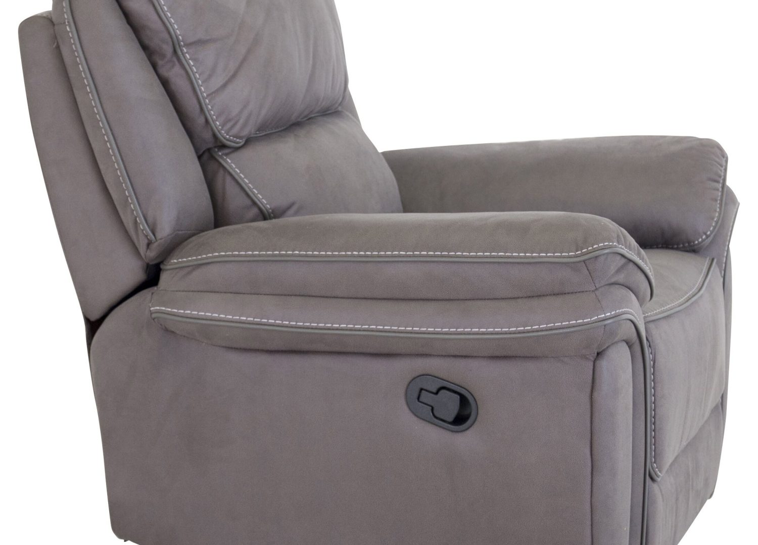 Détail du fauteuil Saranda gris