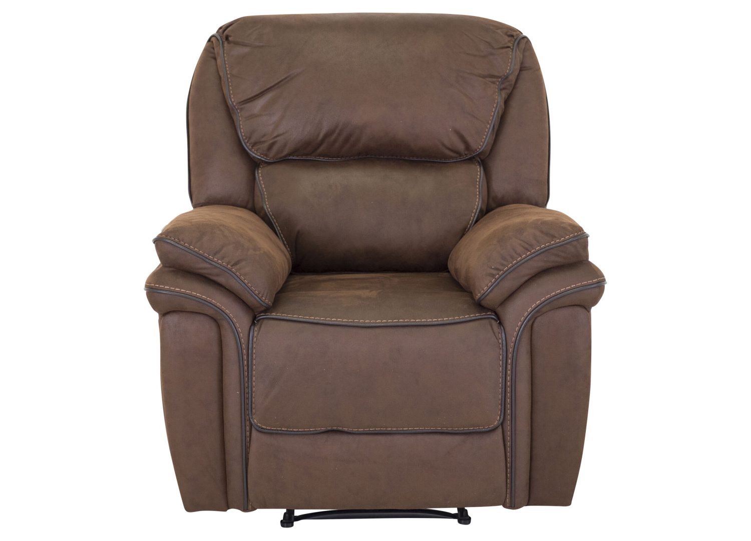 Détail du fauteuil Saranda marron