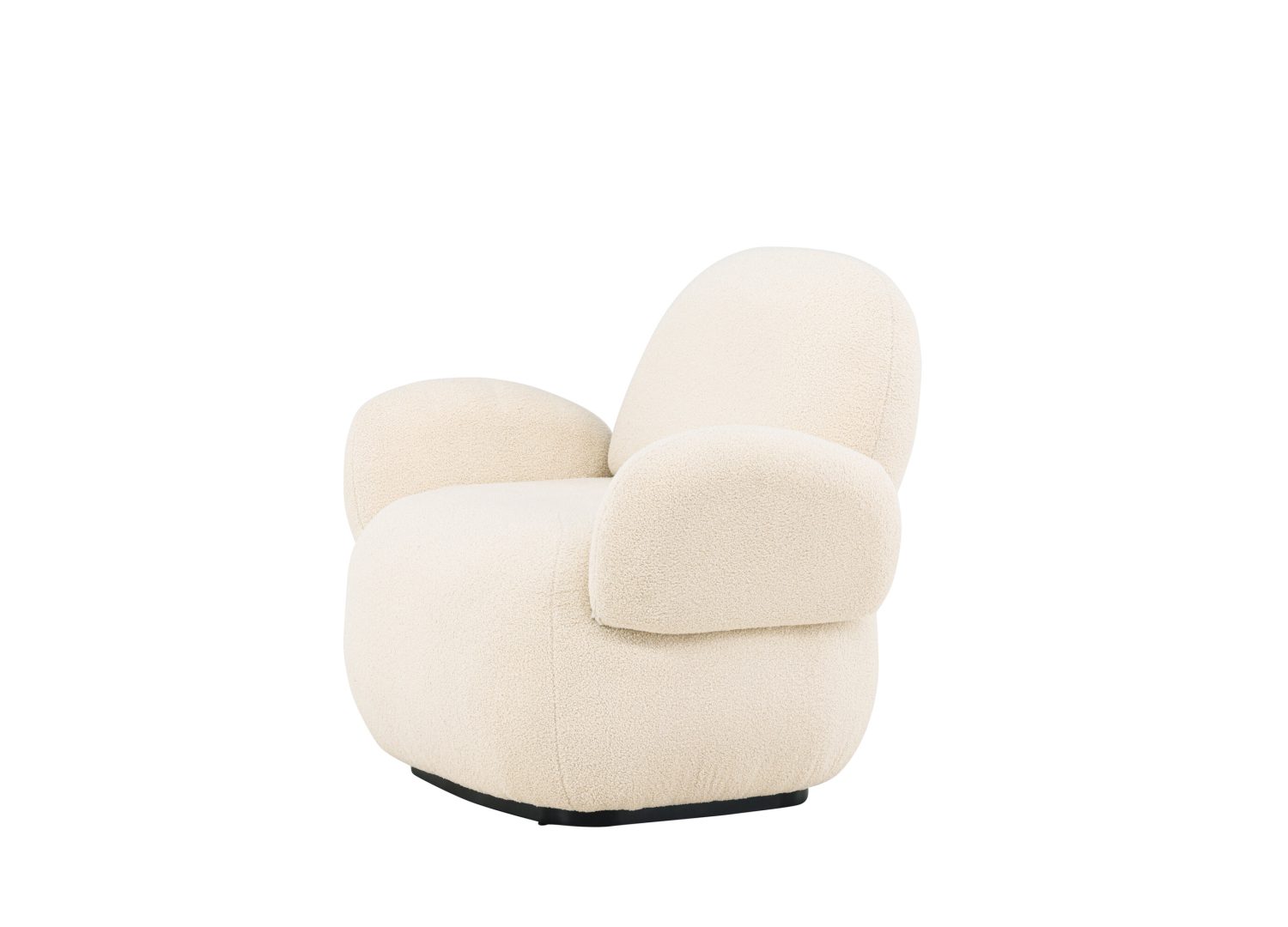 Vue produit du fauteuil Sevilla en tissu beige