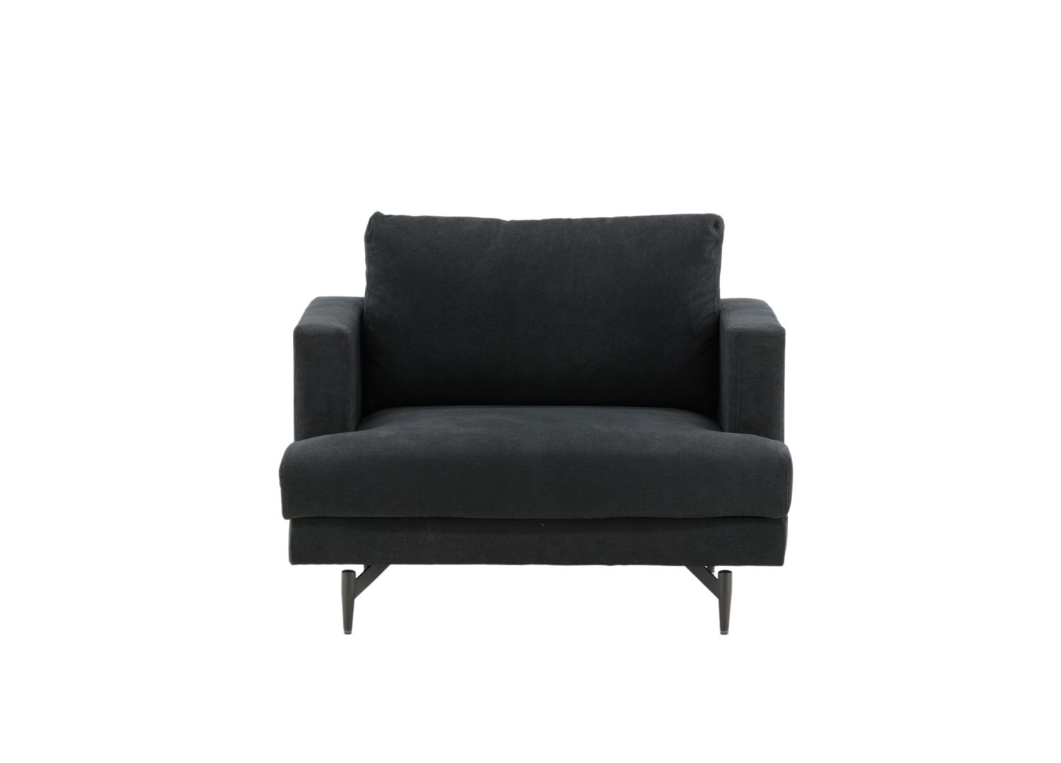 Détail du fauteuil Sofia noir