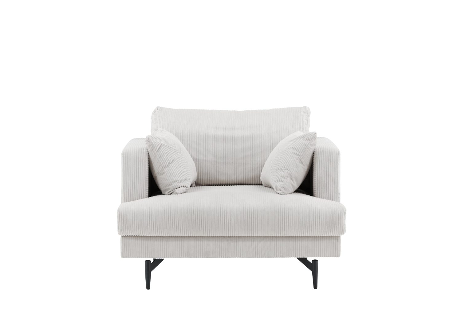 Détail du fauteuil Sofia beige