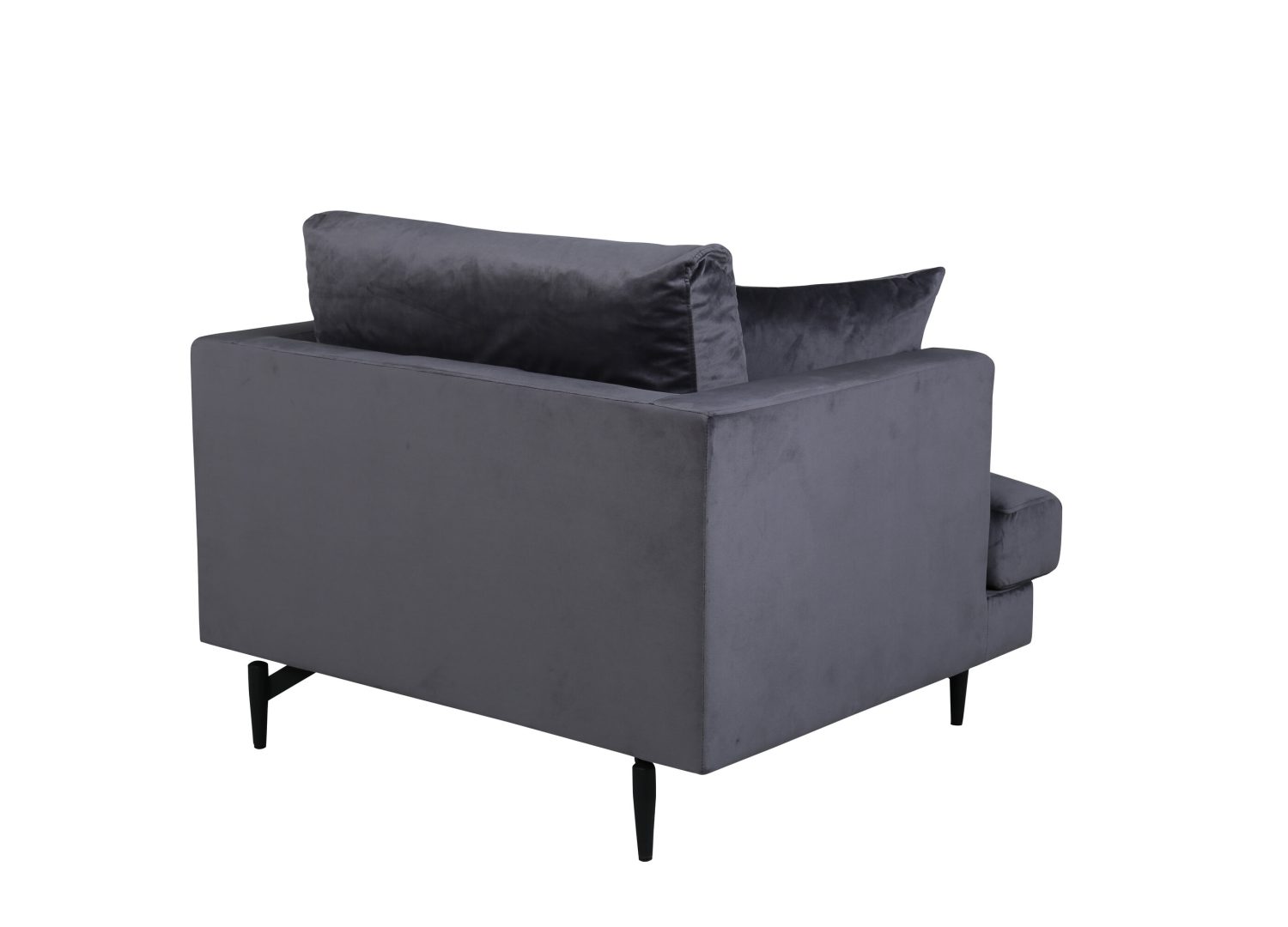 Détail du fauteuil Sofia gris foncé