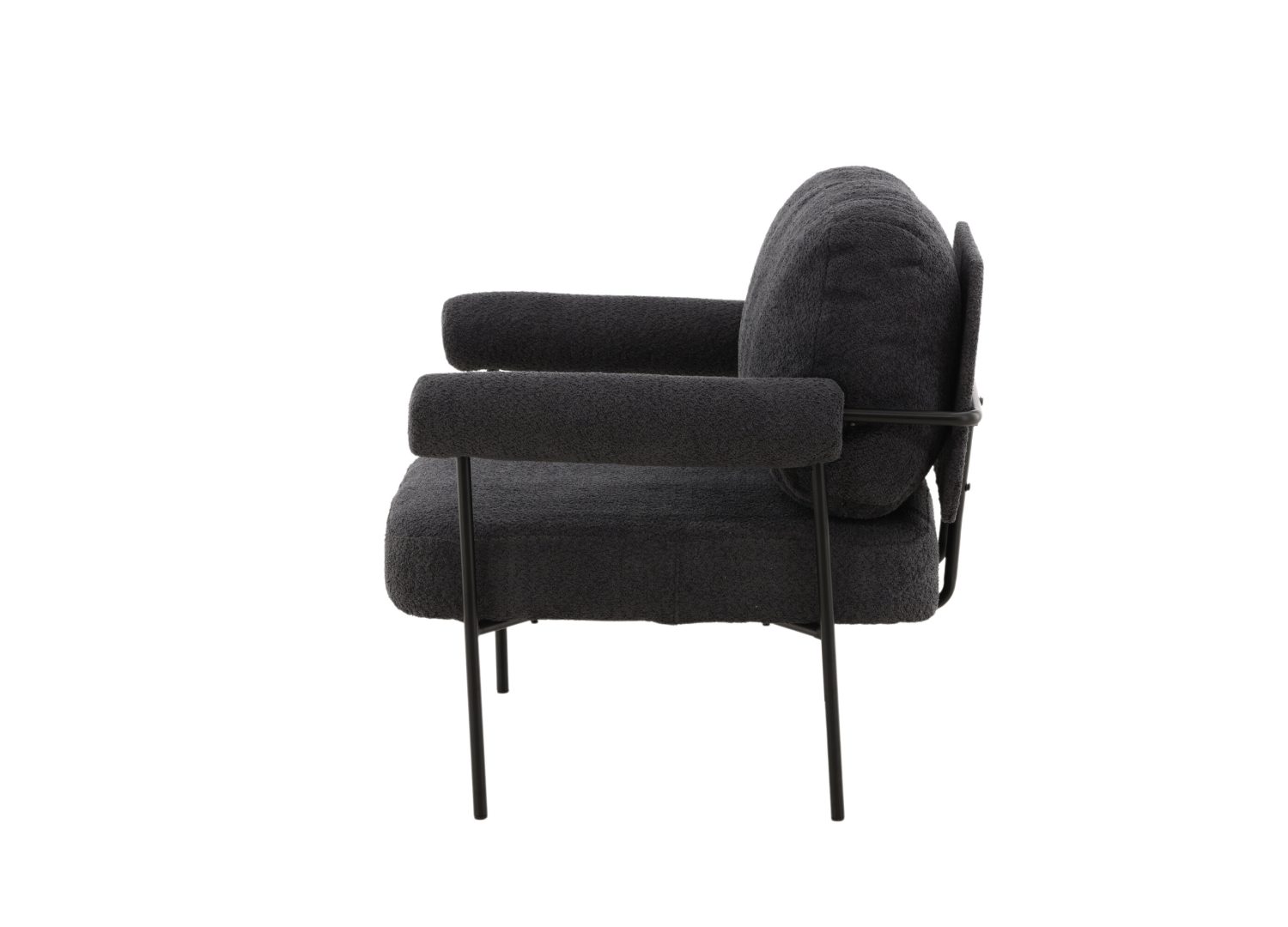 Détail du fauteuil Tillberga x Josefin Lustig gris foncé