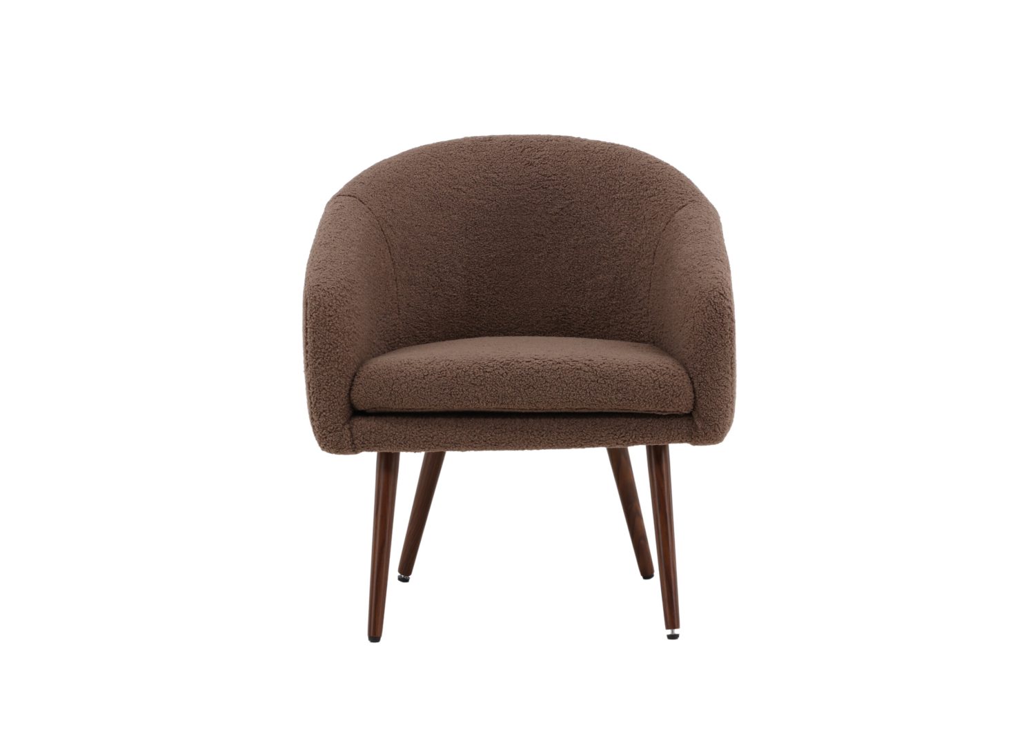 Détail du fauteuil Wanda marron