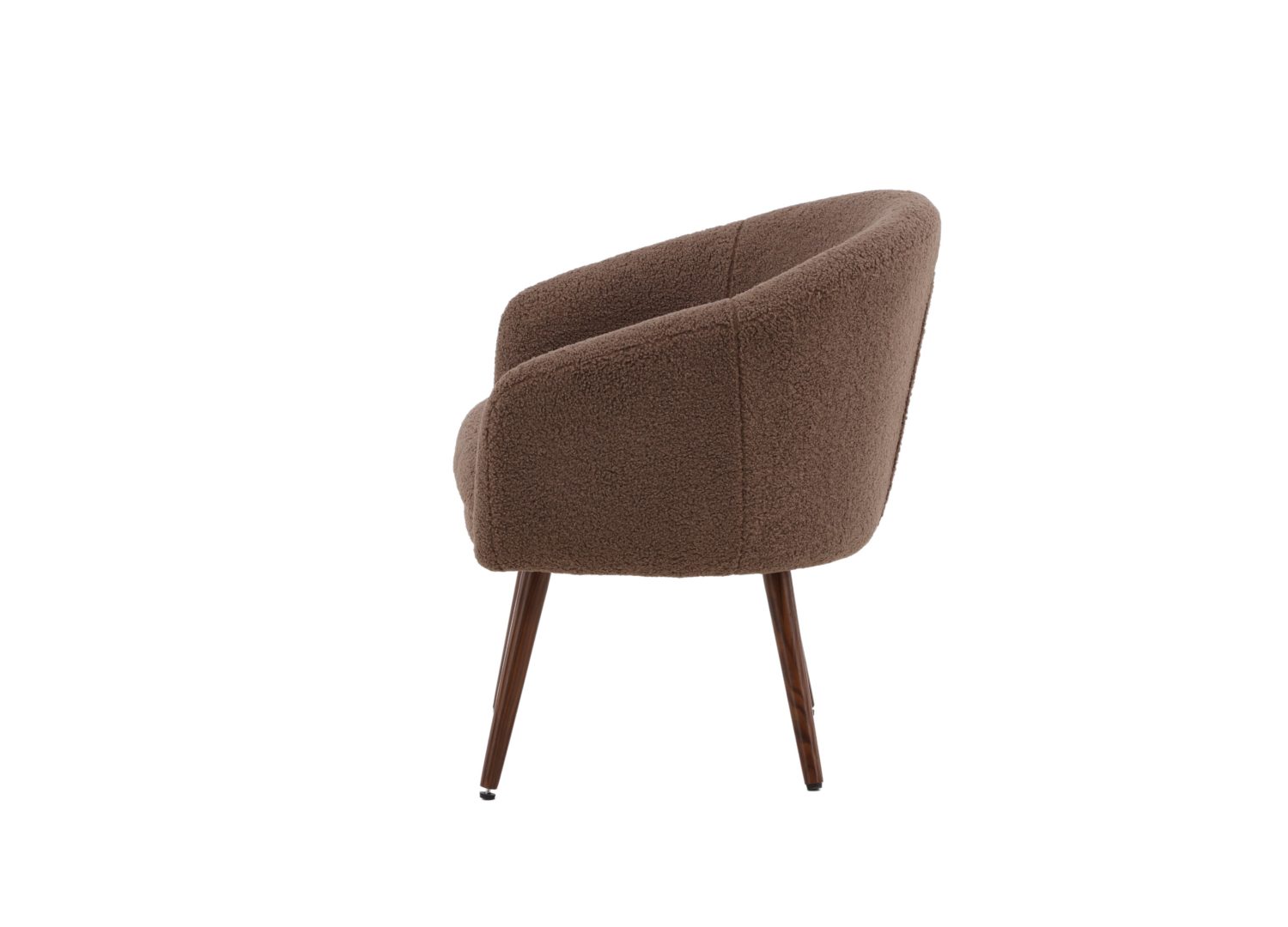 Détail du fauteuil Wanda marron