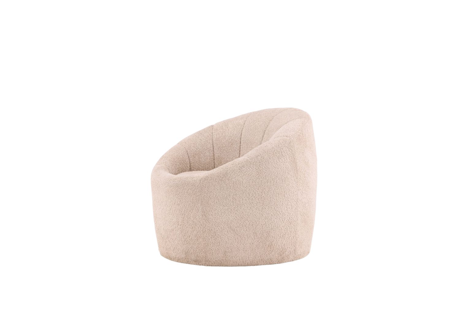 Vue produit du fauteuil Warren en tissu beige