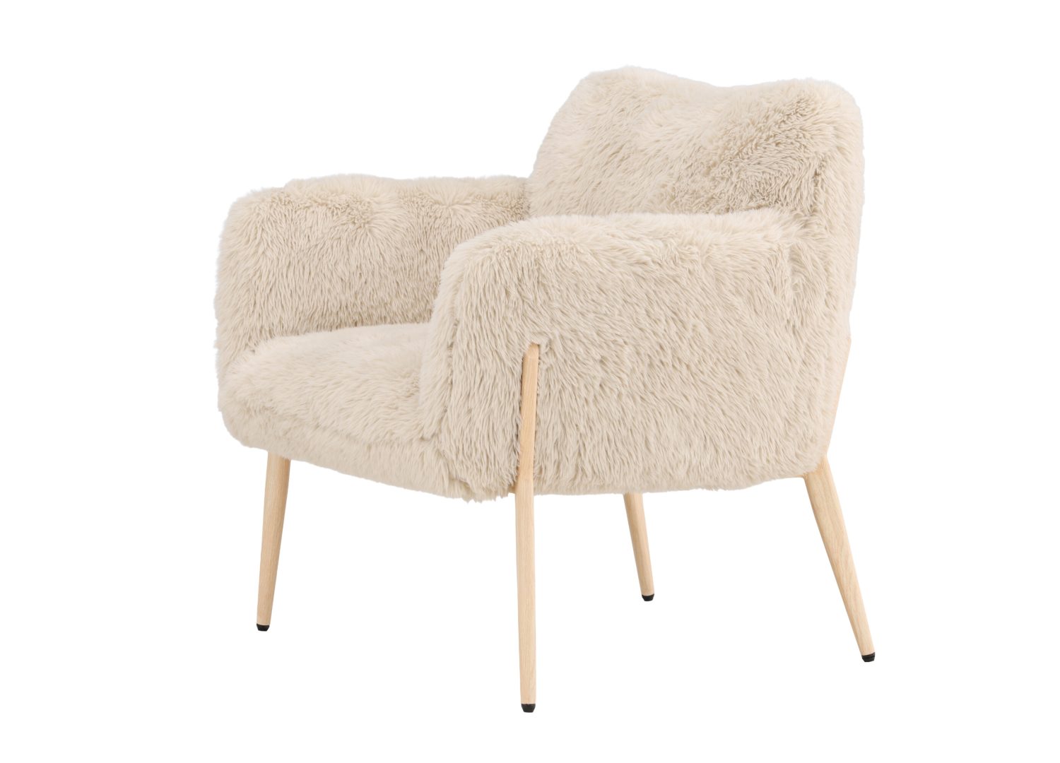 Vue produit du fauteuil Zenzi en tissu beige