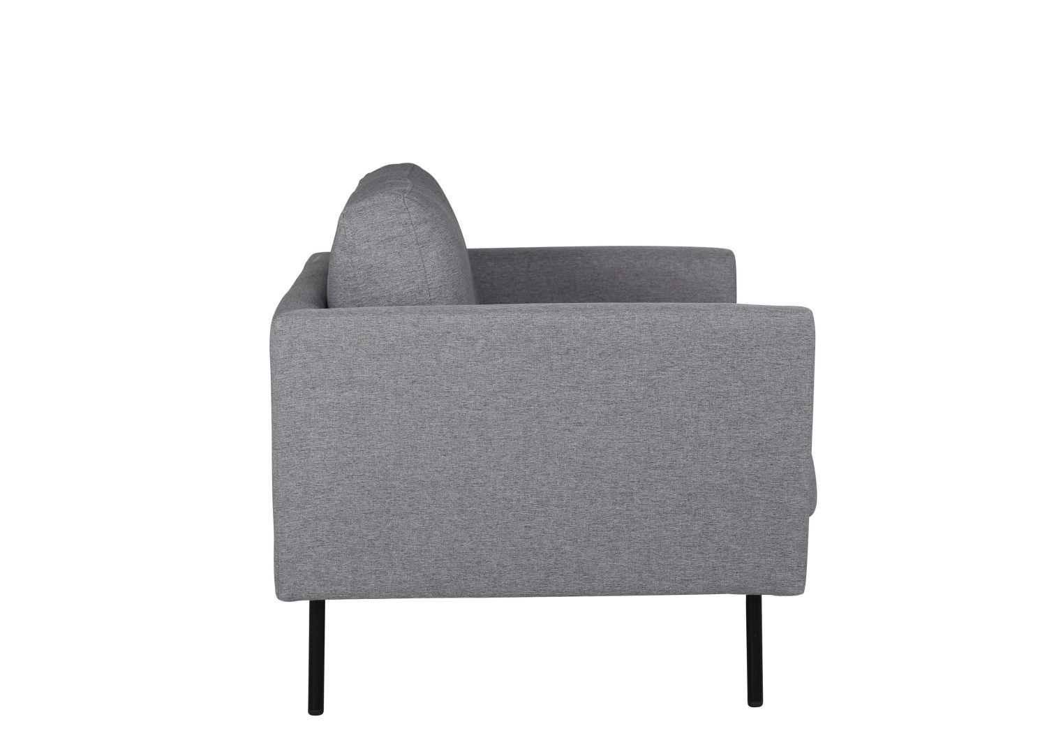 Vue produit du fauteuil Zoom en tissu gris