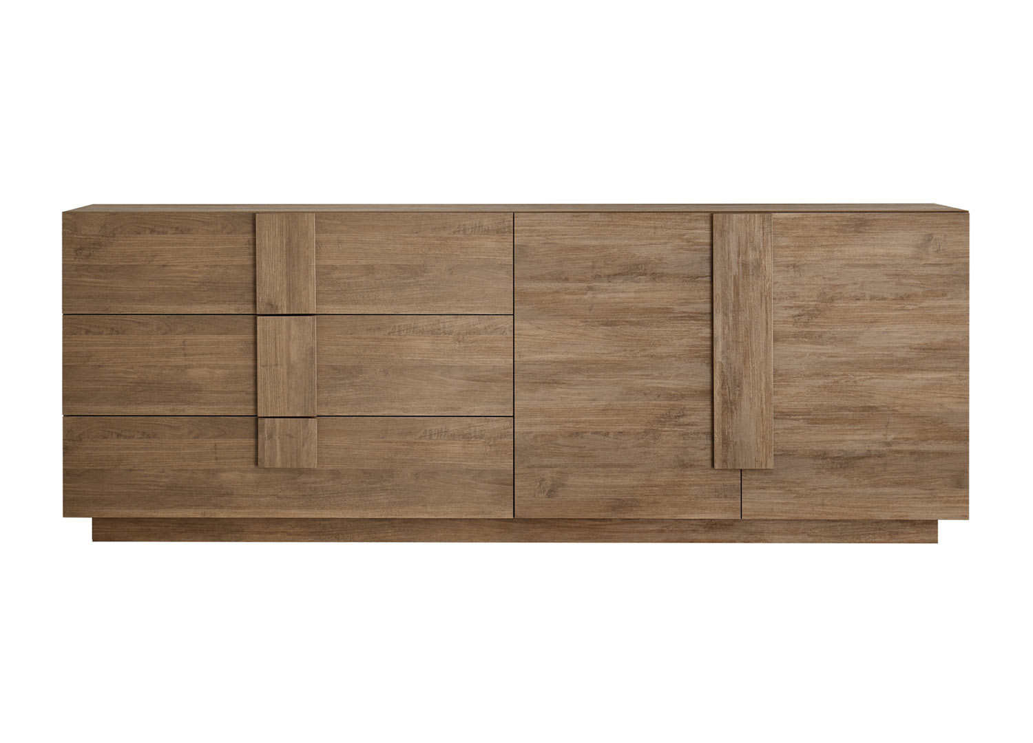 Grand buffet de salle à manger 3 tiroirs et 2 portes chêne 241 cm