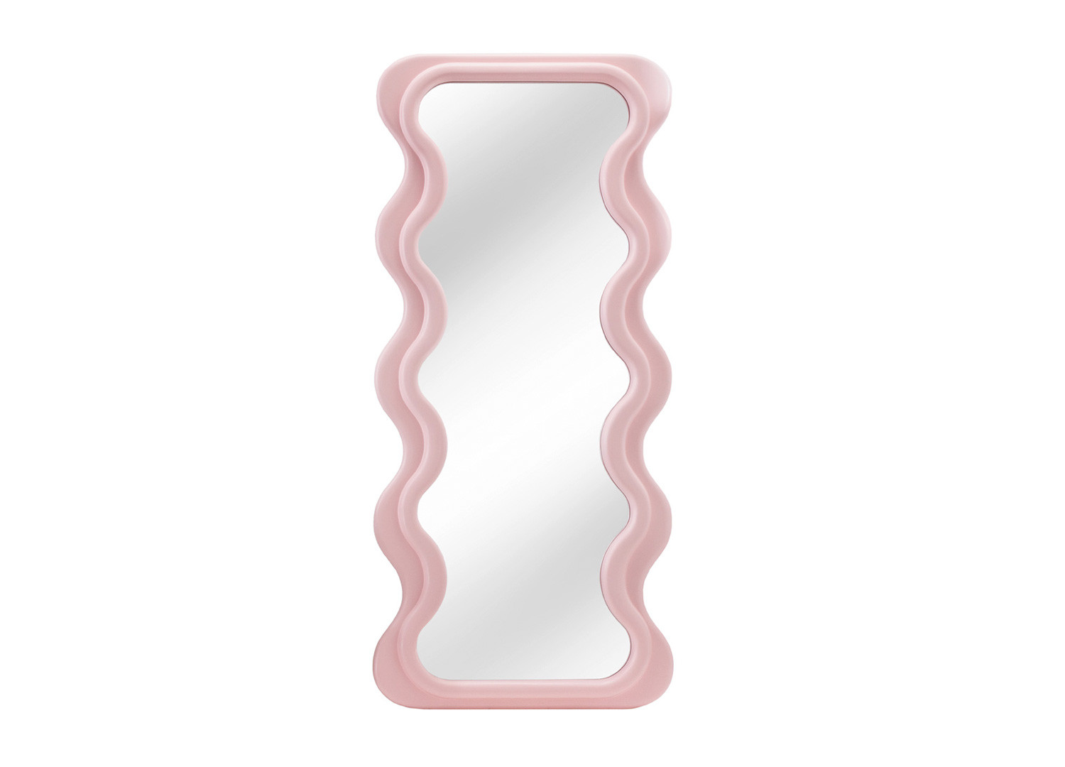 Grand miroir vague rose 160 cm