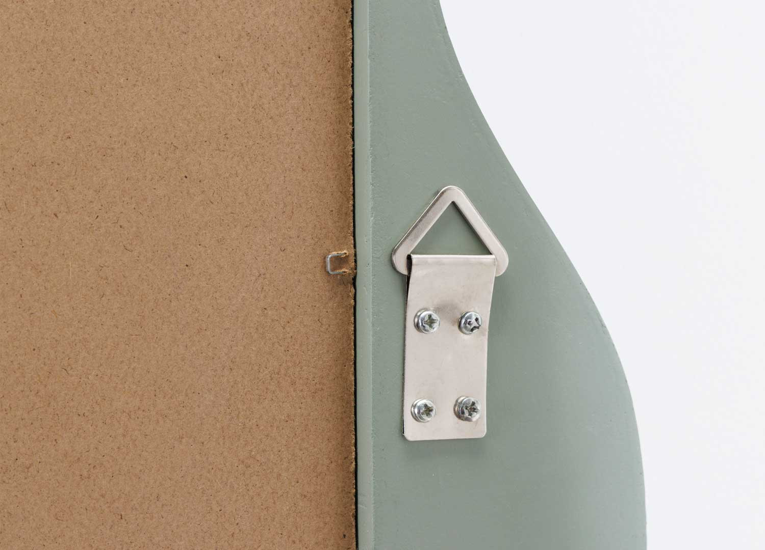 Grand miroir vague vert sauge 160 cm