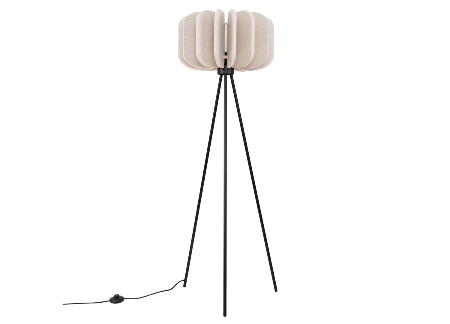 Lampadaire MULA 45 beige et noir E27 – vue complémentaire 2