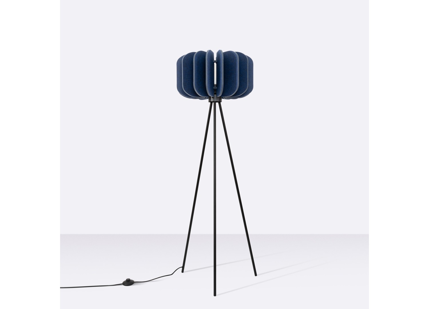 Lampadaire MULA 45 bleu marine et noir E27 – vue complémentaire 3
