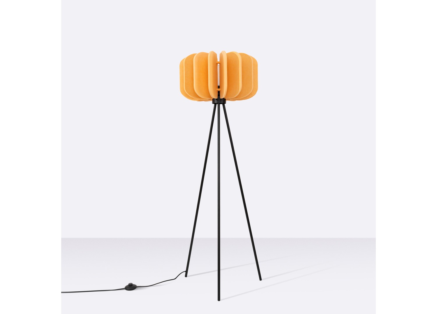 Lampadaire MULA 45 jaune et noir E27 – vue complémentaire 3
