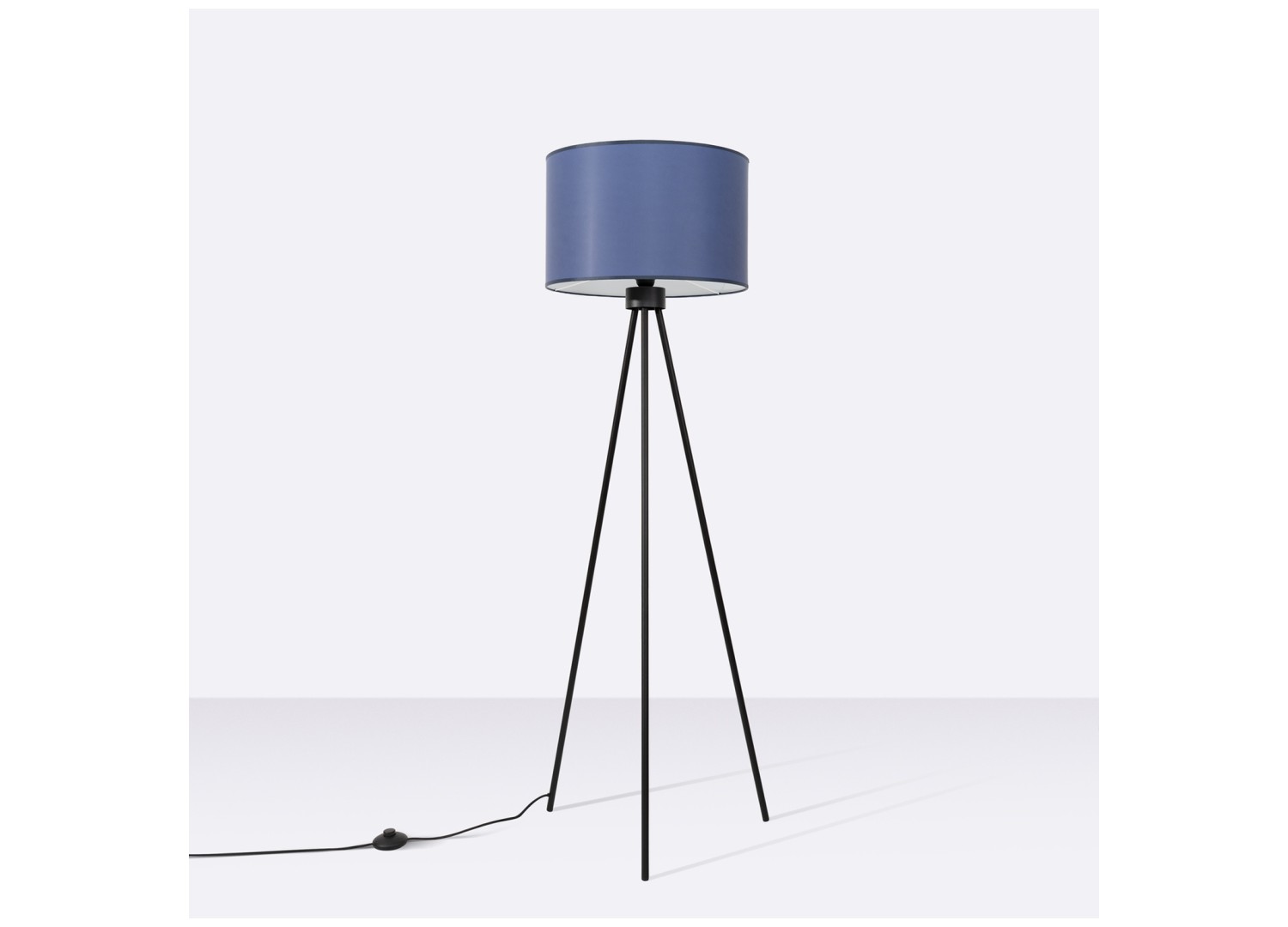 Lampadaire NEVIA bleu marine 135 cm E27 – vue 3