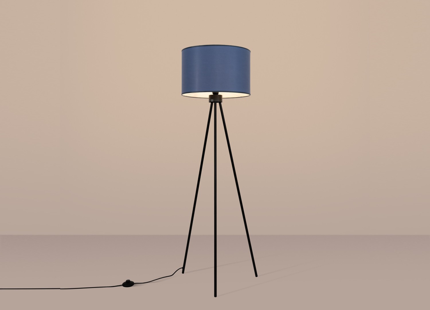 Lampadaire NEVIA bleu marine 135 cm E27 – vue 4