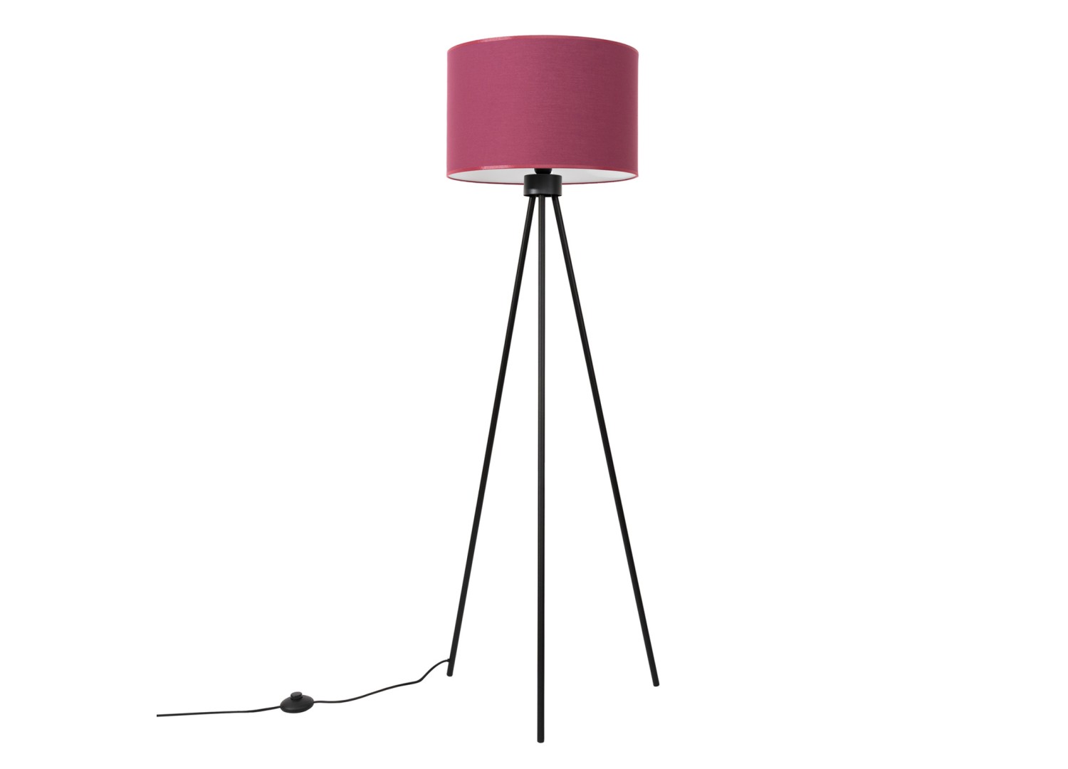 Lampadaire NEVIA bordeaux 135 cm E27 – vue 2