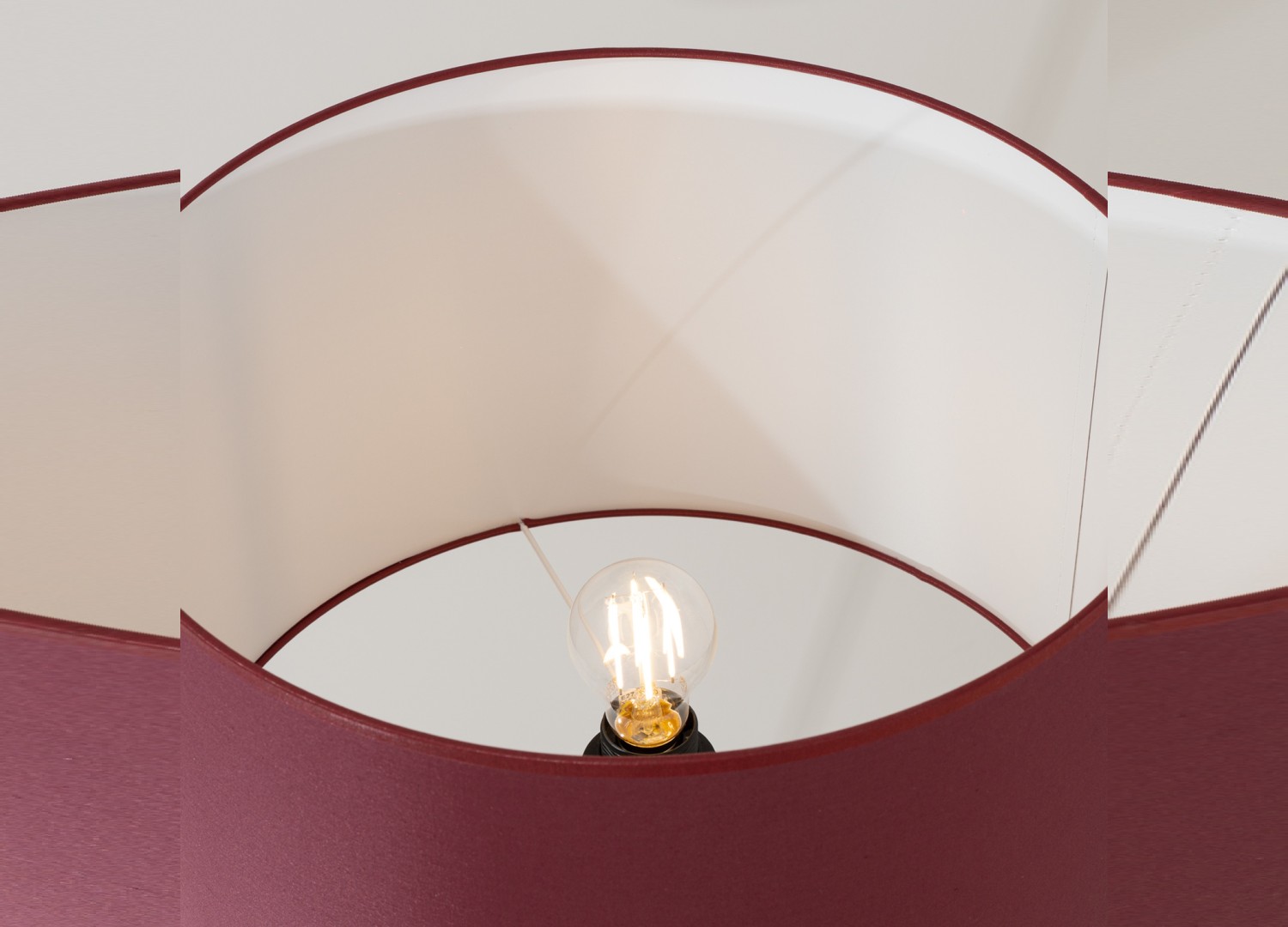 Lampadaire NEVIA bordeaux 135 cm E27 – vue 5