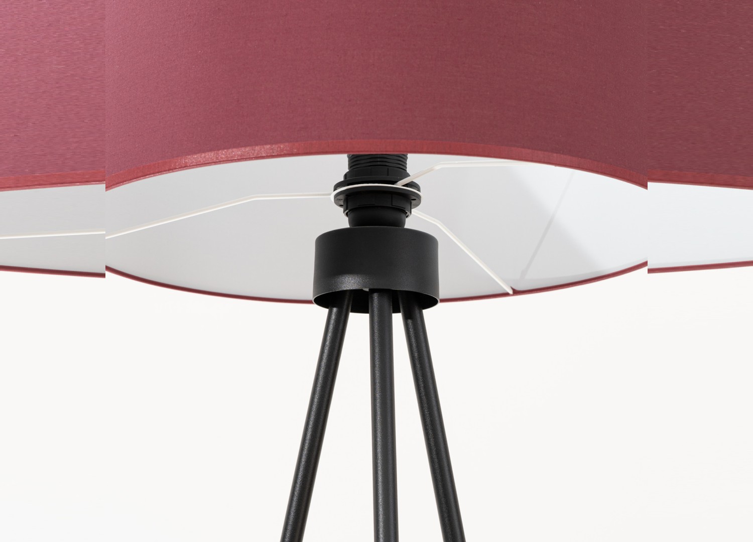 Lampadaire NEVIA bordeaux 135 cm E27 – vue 7