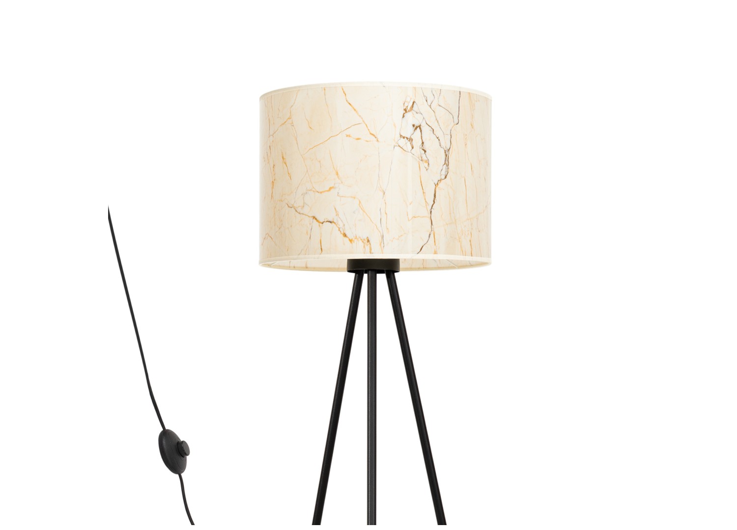 Lampadaire NEVIA effet marbre beige 135 cm E27
