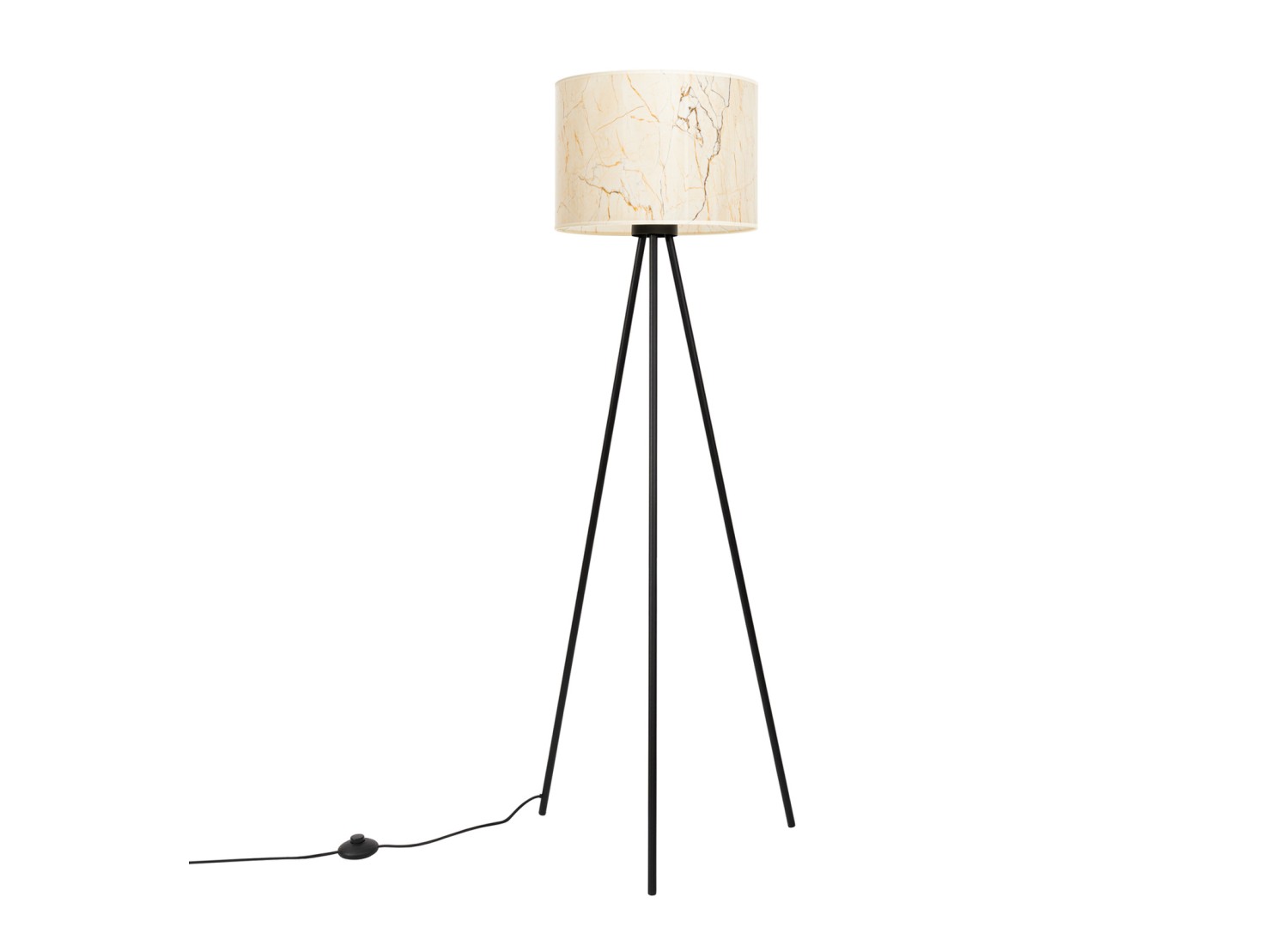 Lampadaire NEVIA effet marbre beige 135 cm E27 – vue 2