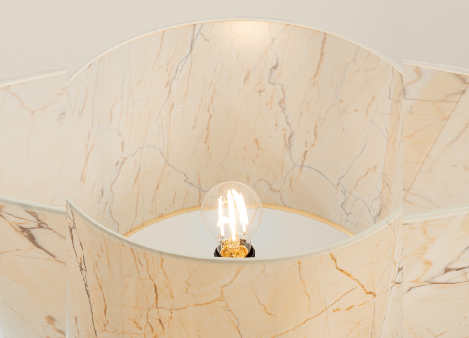 Lampadaire NEVIA effet marbre beige 135 cm E27 – vue 5